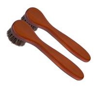 Générique Lot de 2 Brosses Multifonctions pour Visage et Chaussures Poils Doux Anti-Perte Poignée Ergonomique Accessoire de Nettoyage pour Bottes et Cirage Usage Maison et Voyage