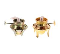 Générique Lot de 2 Brûleurs pour Lampe à Pétrole avec Mécanisme à Quatre Griffes, Régulateur Métal pour Contrôle Précis Flamme, Supports Stables pour Lampes à Huile Vintage, Accessoires
