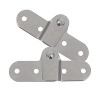 Générique Lot de 2 charnières pliantes en fer pour échelle de grenier escamotable, pièces d’échelle pliable légères et robustes, accessoires de remplacement pour échelle domestique et chantier