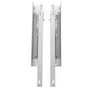 Générique Lot de 2 Coulisses de Tiroir à Fermeture Amortie 12 Pouces Glissières Robustes en Acier Laminé à Froid Système Silencieux pour Meubles et Commodes Glissières Invisibles