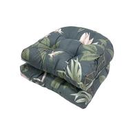 Générique Lot De 2 Coussins De Chaise en Osier Épais Et Capitonnés (Forme en U) - 19 X 19 Pouces - Galettes De Rechange pour Intérieur Et Extérieur (Véranda, Jardin, Terrasse) - (Chaise Non Incluse)