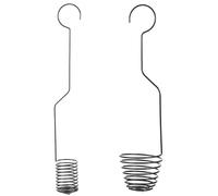 Générique Lot de 2 Crochets Suspendre en Fer pour Tillandsia Supports Muraux pour Plantes Aériennes Petit et Grand Modèle Présentoir Décoratif pour Balcon et Intérieur