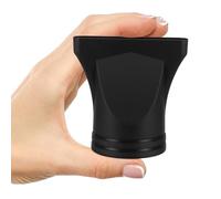 Générique Lot de 2 Embouts de Rechange pour Sèche-Cheveux, Diffuseurs Plats en Nylon Noir, Résistants et Hygiéniques, Adaptés au Coiffage en Salon et Maison