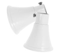 Générique Lot de 2 Embouts Décoratifs Blancs pour Tringle à Rideaux, Extrémité Ronde en Plastique, Diamètre Standard, Accessoires de Décoration Intérieure pour Fenêtres, Compatibles