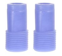 Générique Lot de 2 Embouts Filetés Bleu 22 Mm pour Manche de Balai, Connecteurs D’adaptateurs Compatibles Rallonge Métallique et Manche Télescopique, Accessoires pour Serpillière et Brosse,