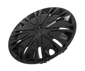 Générique Lot de 2 Enjoliveurs de Roue 13 Pouces en Polypropylène Noir Mat Cache-Moyeu pour Voiture et SUV Protection Solide Débris et Eau Décoration Fonctionnelle de Moyeu de Roue