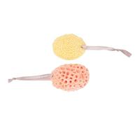 Générique Lot de 2 Éponges de Bain Naturelles Alvéolées Corps, Textures Nid D'abeille et Algues, Douceur Exfoliante, Adaptées au Nettoyage Corporel et Visage, Accessoires de Style Aléatoire