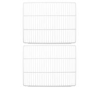 Générique Lot de 2 étagères de congélateur pour l'intérieur : grilles de rechange pour réfrigérateur - cadre séparateur horizontal - panneau séparateur en fil métallique pour armoire