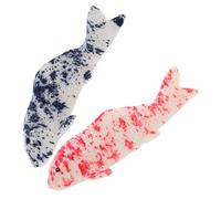 Générique Lot de 2 Figurines Réalistes de Poissons Koï en Résine pour Aquarium Eau Douce, Décoration Vivante pour Micro-paysages et Aquariums Décoratifs