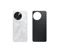 Générique Lot de 2 Film de Protection d'écran Arrière, compatible avec DOOGEE NOTE 59 PRO Plus, Film Arrière en Noir Fibre de Carbone Skin Peau (non vitre verre trempé)