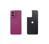 Générique Lot de 2 Film de Protection d'écran Arrière, compatible avec Motorola moto g56 5G, Film Arrière en Noir Fibre de Carbone Skin Peau (non vitre verre trempé)