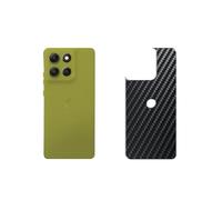 Générique Lot de 2 Film de Protection d'écran Arrière, compatible avec MOTOROLA MOTO G86, Film Arrière en Noir Fibre de Carbone Skin Peau (non vitre verre trempé)
