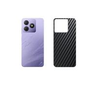 Générique Lot de 2 Film de Protection d'écran Arrière, compatible avec OSCAL FLAT 2C, Film Arrière en Noir Fibre de Carbone Skin Peau (non vitre verre trempé)