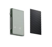 Générique Lot de 2 Film de Protection d'écran Arrière, compatible avec SHANLING M3 Plus, Film Arrière en Noir Fibre de Carbone Skin Peau (non vitre verre trempé)