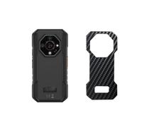 Générique Lot de 2 Film de Protection d'écran Arrière, compatible avec ULEFONE ARMOR X32 PRO, Film Arrière en Noir Fibre de Carbone Skin Peau (non vitre verre trempé)