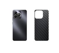 Générique Lot de 2 Film de Protection d'écran Arrière, compatible avec WIKO HI ENJOY 80, Film Arrière en Noir Fibre de Carbone Skin Peau (non vitre verre trempé)