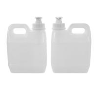 Générique Lot de 2 flacons pompe en plastique : distributeur de shampoing de 1 l, flacon pompe vide, récipient de stockage pour cosmétiques liquides, bouteilles de douche rechargeables,