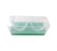 Générique Lot de 2 gobelets de lavage oculaire, gobelets doseurs, de nettoyage oculaire, 8 ml, pour le nettoyage du maquillage, Boîte Verte