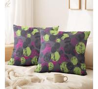 Générique Lot de 2 Housses de Coussin Abstrait, sans Couture, Minimaliste décoratives 60 x 60 CM Cercles Doux Décoratif Taie d'oreiller pour Chambre, Chaise