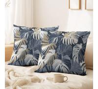 Générique Lot de 2 Housses de Coussin Animation, Paysage, Splendide décoratives 60 x 60 CM Montagnes, Pins, Rochers, Ours Bruns, Moutons Doux Décoratif Taie d'oreiller pour Chambre, Chaise