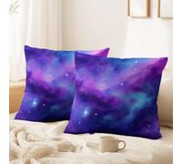 Générique Lot de 2 Housses de Coussin Aquarelle, Univers, Technologie décoratives 30 x 50 CM Magnifique, Ciel étoilé Doux Décoratif Taie d'oreiller pour Chambre, Chaise