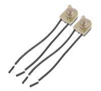 Générique Lot de 2 Interrupteurs Rotatifs à Bouton pour Lampe de Bureau 360° Rotation Double Fil Compatibles Lampes Noires Accessoires Interrupteur Table Commutateurs Pratiques