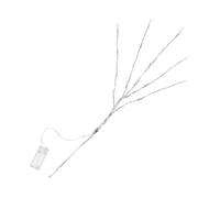 Générique Lot de 2 Lampes LED Décoratives Argentées de Branches d'arbre 20 LED à Lumière Chaude Fonctionnant sur Piles Lumière Décorative pour Bonsaï et Accessoires Photo Décoration