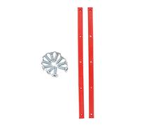 Générique Lot de 2 Latérales pour Skateboard, Pièces de Rechange en Plastique Absorbant Les Chocs pour Longboard, Adaptées à La Protection et à La D, Rouge