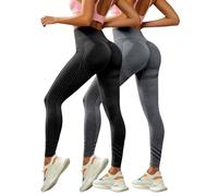 Générique Lot De 2 Legging 3D Anti Cellulite Femme - 2026 Pantalon San Couture Push Up Legging Stretch Compression Pantalon Minceur Taille Haute Vetement pour Fitne Running Yoga Gym Sculptant