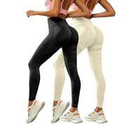 Générique Lot De 2 Legging 3D Anti Cellulite Femme - 2026 Pantalon San Couture Push Up Legging Stretch Compression Pantalon Minceur Taille Haute Vetement pour Fitne Running Yoga Gym Sculptant