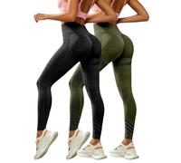 Générique Lot De 2 Legging 3D Anti Cellulite Femme - 2026 Pantalon San Couture Push Up Legging Stretch Compression Pantalon Minceur Taille Haute Vetement pour Fitne Running Yoga Gym Sculptant