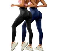 Générique Lot De 2 Legging 3D Anti Cellulite Femme - 2026 Pantalon San Couture Push Up Legging Stretch Compression Pantalon Minceur Taille Haute Vetement pour Fitne Running Yoga Gym Sculptant