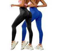 Générique Lot De 2 Legging 3D Anti Cellulite Femme - 2026 Pantalon San Couture Push Up Legging Stretch Compression Pantalon Minceur Taille Haute Vetement pour Fitne Running Yoga Gym Sculptant