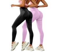 Générique Lot De 2 Legging 3D Anti Cellulite Femme - 2026 Pantalon San Couture Push Up Legging Stretch Compression Pantalon Minceur Taille Haute Vetement pour Fitne Running Yoga Gym Sculptant