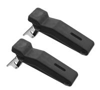 Générique Lot de 2 Loquets Flexibles en Caoutchouc Noir Butée Dissimulée Accessoires de Rechange pour Verrouillage de Porte de Coffret Électrique Résistants à la Corrosion et Adaptés à