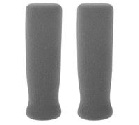 Générique Lot de 2 Manchons Antidérapants en Mousse pour Poignées de Cannes et Béquilles Confortables et Ergonomiques Taille Standard Couleur Grise Accessoires pour Aide à la Marche et