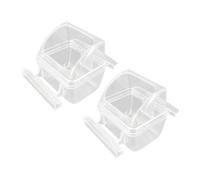 Générique Lot de 2 Mangeoires sans Orifice pour Cage, Adaptées Aux Perruches, Petits Cacatoès et Perroquets.