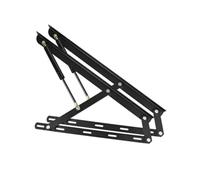 Générique Lot De 2 Mécanismes De Levage De Lit, Kit De Levage De Lit À Ressort À Gaz Hydraulique, Capacité De Charge De 30 À 90 Kg, Conception De Charnière À Ressort Pliable(Black,150cm/59inch)
