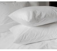 Générique Lot DE 2 OREILLERS RECTANGULAIRE 50 X 70 CM Blanc Lavable en Machine 100% Polyester