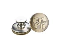 Générique Lot de 2 ou 4 Boutons réglables for Jean de 17 mm, sans Outils, réutilisables, instantanés, Remplacement for Pantalon, Serre-Jeans(Type22 17mm,2pcs)