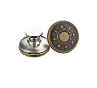 Générique Lot de 2 ou 4 Boutons réglables for Jean de 17 mm, sans Outils, réutilisables, instantanés, Remplacement for Pantalon, Serre-Jeans(Type25 17mm,2pcs)