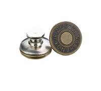 Générique Lot de 2 ou 4 Boutons réglables for Jean de 17 mm, sans Outils, réutilisables, instantanés, Remplacement for Pantalon, Serre-Jeans(Type28 17mm,4pcs)