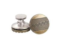 Générique Lot de 2 ou 4 Boutons réglables for Jean de 17 mm, sans Outils, réutilisables, instantanés, Remplacement for Pantalon, Serre-Jeans(Type40 17mm,4pcs)