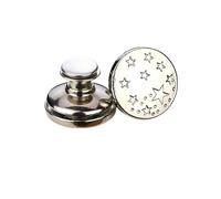 Générique Lot de 2 ou 4 Boutons réglables for Jean de 17 mm, sans Outils, réutilisables, instantanés, Remplacement for Pantalon, Serre-Jeans(Type11 17mm,2pcs)