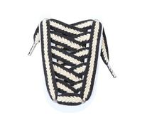 Générique Lot de 2 paires de lacets plats en polyester à motif épis de blé, largeur 15 mm, pour baskets, chaussures décontractées, 100-160 cm(Dark grey beige,160cm)