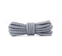 Générique Lot de 2 paires de lacets réfléchissants ronds fluorescents pour baskets, unisexes, longueur de 100 à 160 cm(Gray,140cm)