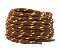 Générique Lot de 2 paires de lacets ronds pour chaussures de sport, de randonnée et d'extérieur(Red brown yellow,140cm)