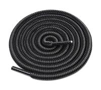 Générique Lot de 2 paires de lacets ronds rayés bicolores for baskets, bottes, sports de plein air, longueurs disponibles: 70cm, 90cm, 120cm, 150cm(Black gray,120cm)