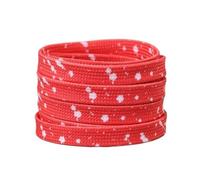 Générique Lot de 2 paires de lacets tendance en polyester et coton mélangés, motif éclaboussures d'encre, pour chaussures de sport et de loisirs(White Red,160cm)