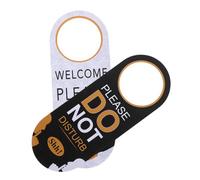 Générique Lot de 2 Panneaux de Porte Ne Pas Déranger en PVC Robuste Double Face Textes Différents Étiquettes à Accrocher pour Bureau Hôtel et Salle de Réunion